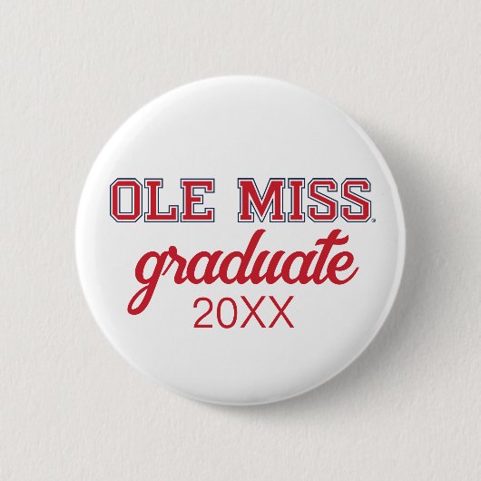 Universität Mississippi | Ole Miss Wordmark Button (Vorderseite)
