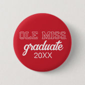 Universität Mississippi | Ole Miss Wordmark Button (Vorderseite)
