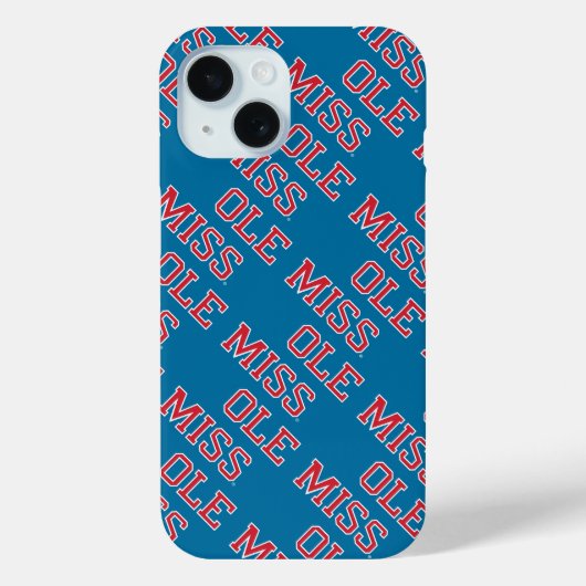Universität Mississippi | Ole Miss Wordmark Case-Mate iPhone Hülle (Rückseite)
