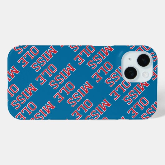 Universität Mississippi | Ole Miss Wordmark Case-Mate iPhone Hülle (Rückseite (Horizontal))