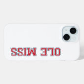 Universität Mississippi | Ole Miss Wordmark Case-Mate iPhone Hülle (Rückseite (Horizontal))