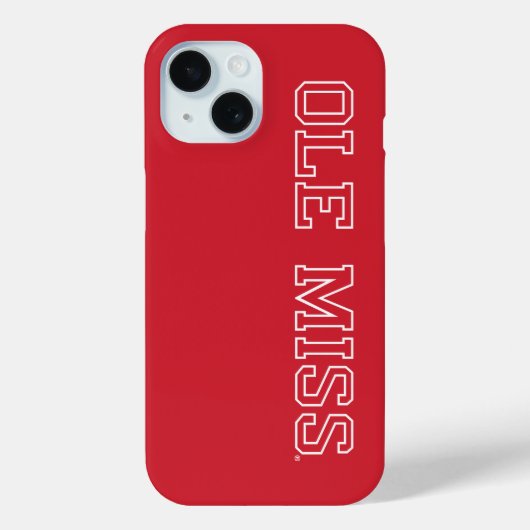 Universität Mississippi | Ole Miss Wordmark Case-Mate iPhone Hülle (Rückseite)