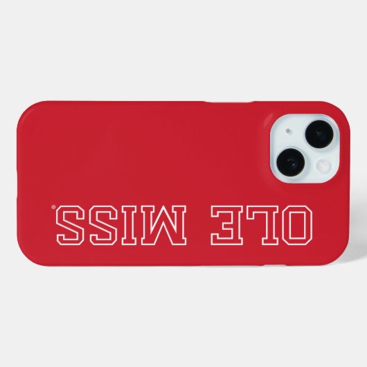 Universität Mississippi | Ole Miss Wordmark Case-Mate iPhone Hülle (Rückseite (Horizontal))