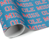Universität Mississippi | Ole Miss Wordmark Geschenkpapier (Rolleneckpunkt)