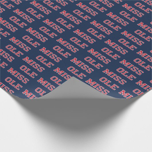 Universität Mississippi | Ole Miss Wordmark Geschenkpapier (Ecke)