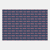 Universität Mississippi | Ole Miss Wordmark Geschenkpapier Set (Vorderseite)