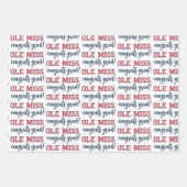 Universität Mississippi | Ole Miss Wordmark Geschenkpapier Set (Vorderseite 3)