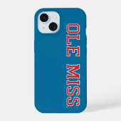 Universität Mississippi | Ole Miss Wordmark iPhone 15 Hülle (Rückseite)