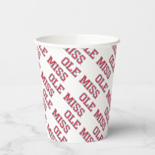 Universität Mississippi | Ole Miss Wordmark Pappbecher (Links)