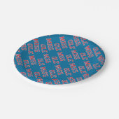 Universität Mississippi | Ole Miss Wordmark Pappteller (Schrägansicht)