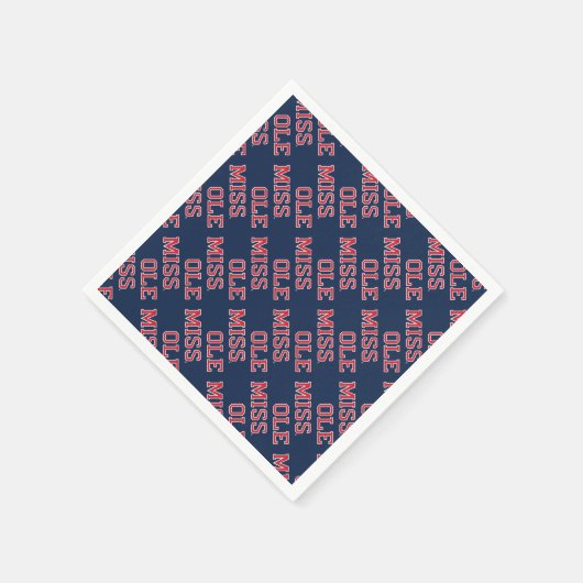 Universität Mississippi | Ole Miss Wordmark Serviette (Ecke)