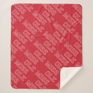 Universität Mississippi Ole Miss Wordmark Sherpadecke