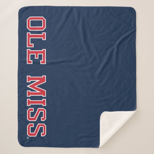 Universität Mississippi | Ole Miss Wordmark Sherpadecke (Vorderseite)