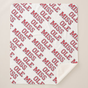 Universität Mississippi Ole Miss Wordmark Sherpadecke
