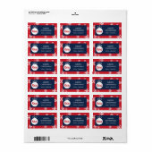 Universität Mississippi | Rebellenskript Adressaufkleber (Vorne)