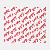 Universität Mississippi | Rebellenskript Fleecedecke (Vorderseite (Horizontal))