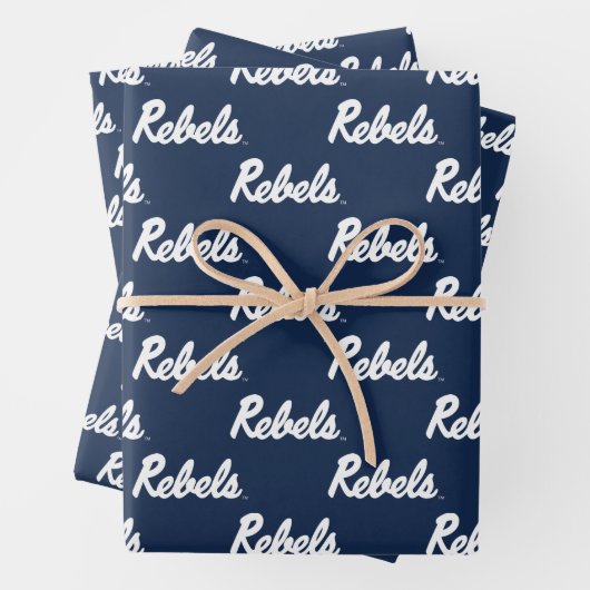 Universität Mississippi | Rebellenskript Geschenkpapier Set (Beispiel)