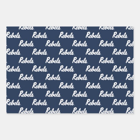 Universität Mississippi | Rebellenskript Geschenkpapier Set (Vorderseite)