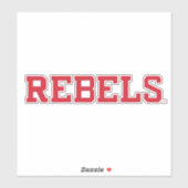 Universität Mississippi | Rebels Wordmark Aufkleber (Blatt)