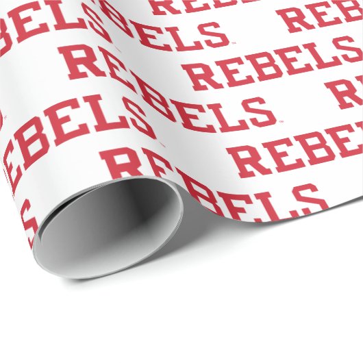 Universität Mississippi | Rebels Wordmark Geschenkpapier (Rolleneckpunkt)