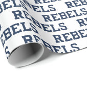 Universität Mississippi | Rebels Wordmark Geschenkpapier (Rolleneckpunkt)