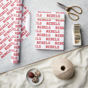 Universität Mississippi Rebels Wordmark Geschenkpapier