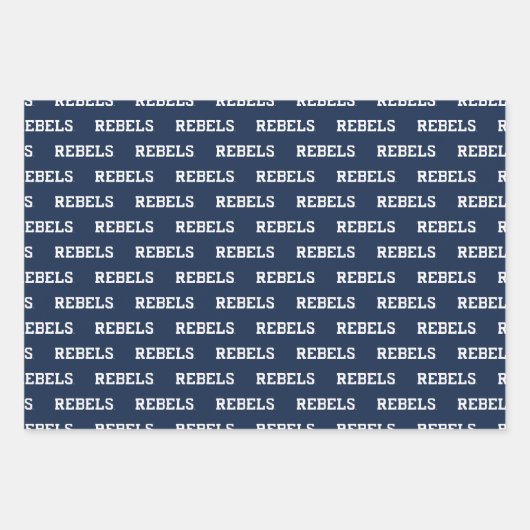 Universität Mississippi | Rebels Wordmark Geschenkpapier Set (Vorderseite 2)