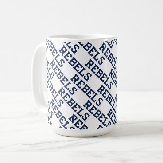 Universität Mississippi | Rebels Wordmark Kaffeetasse (Vorderseite Links)