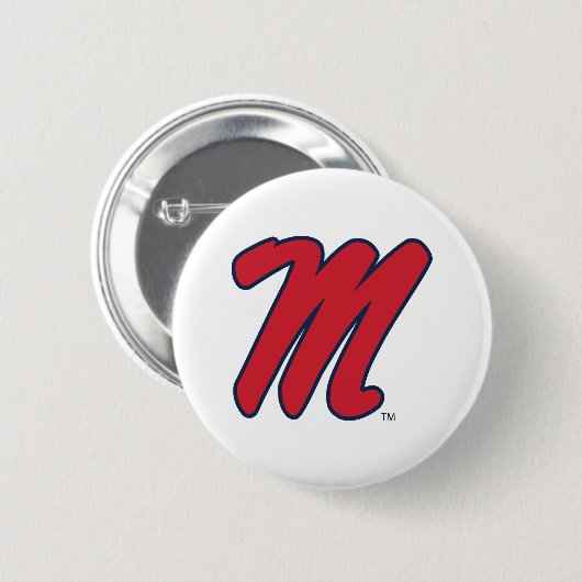 Universität Mississippi | Script M 3 Button (Vorne & Hinten)