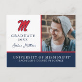 Universität Mississippi | Script M Ankündigungspostkarte (Vorderseite)
