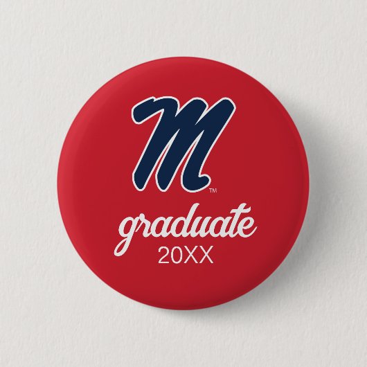 Universität Mississippi | Script M Button (Vorderseite)