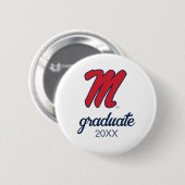 Universität Mississippi | Script M Button (Vorne & Hinten)