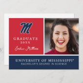 Universität Mississippi | Script M Einladung (Vorne/Hinten)