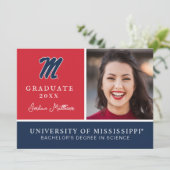 Universität Mississippi | Script M Einladung (Stehend Vorderseite)
