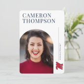 Universität Mississippi | Script M Einladung (Stehend Vorderseite)