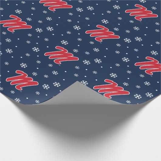 Universität Mississippi | Script M Geschenkpapier (Ecke)