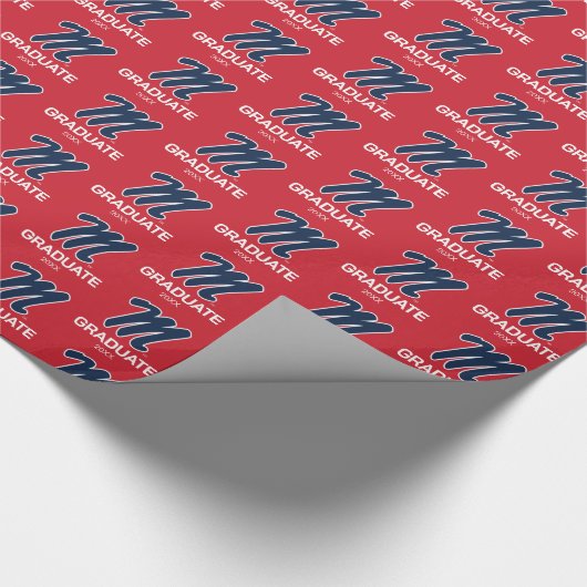 Universität Mississippi | Script M Geschenkpapier (Ecke)
