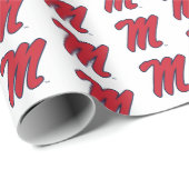 Universität Mississippi | Script M Geschenkpapier (Rolleneckpunkt)