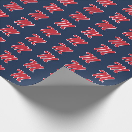 Universität Mississippi | Script M Geschenkpapier (Ecke)