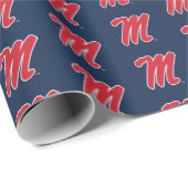 Universität Mississippi | Script M Geschenkpapier (Rolleneckpunkt)