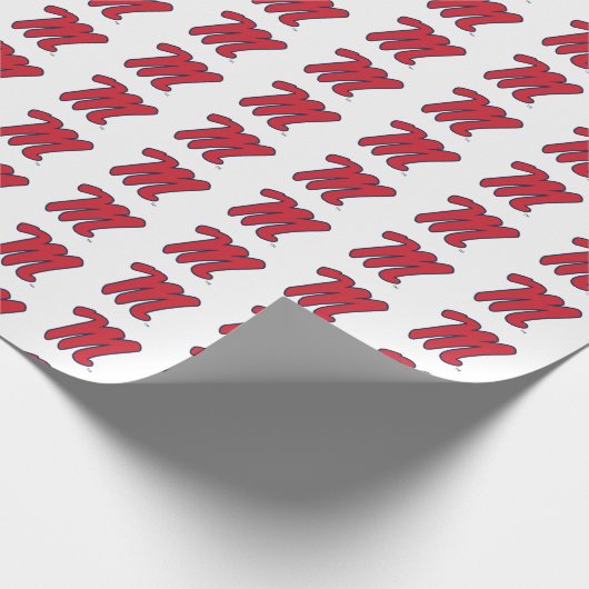 Universität Mississippi | Script M Geschenkpapier (Ecke)