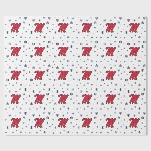 Universität Mississippi | Script M Geschenkpapier (Flach)