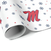 Universität Mississippi | Script M Geschenkpapier (Rolleneckpunkt)