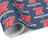 Universität Mississippi | Script M Geschenkpapier (Rolleneckpunkt)