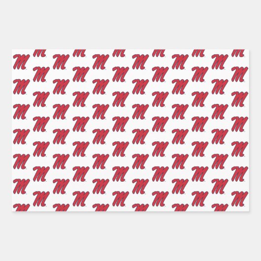 Universität Mississippi | Script M Geschenkpapier Set (Vorderseite 2)