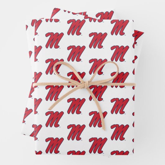 Universität Mississippi | Script M Geschenkpapier Set (Beispiel)