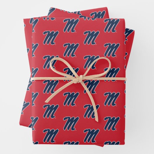 Universität Mississippi | Script M Geschenkpapier Set (Beispiel)