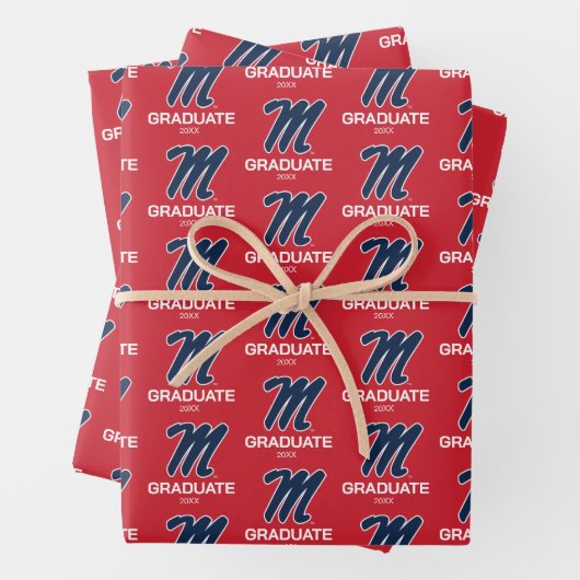 Universität Mississippi | Script M Geschenkpapier Set (Beispiel)