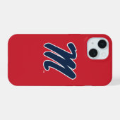 Universität Mississippi | Script M iPhone 15 Hülle (Rückseite (Horizontal))