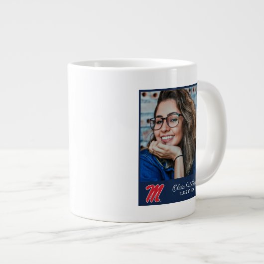 Universität Mississippi | Script M Jumbo-Tasse (Vorderseite Rechts)